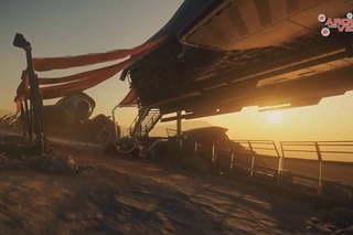 Star Citizen - spaceship wreckage on planet / обломки кораблей на планете
