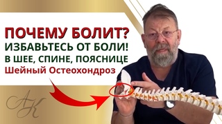 КАК ПОБЕДИТЬ БОЛЬ В ПОЯСНИЦЕ, ШЕЕ, СПИНЕ / Почему Болит и Что Делать /  Упражнения и Советы Доктора