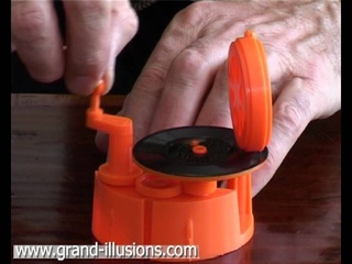 Hand cranked record player