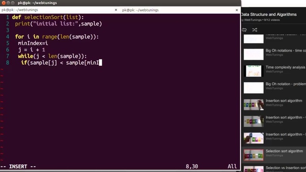 Python Algorithms selection