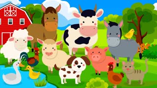 Домашние животные для детей Учим звуки животных