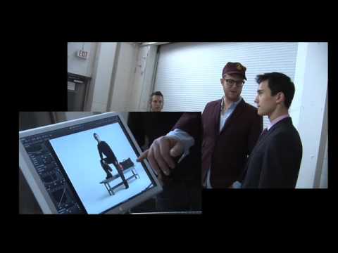 Patrick Chan behind the scenes at Harry