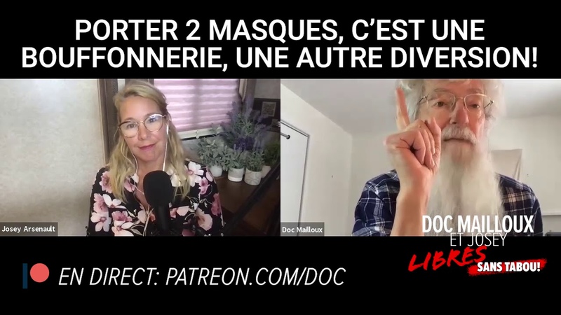 PORTER 2 MASQUES, CEST UNE BOUFFONNERIE, UNE AUTRE