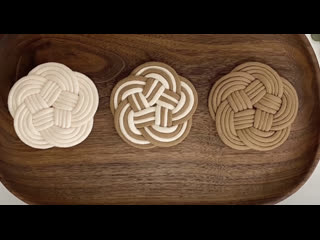 Macrame coaster turks knot 2