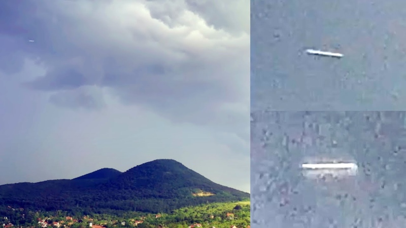 Fast Moving Cylindrical Shaped UFO Captured By Drone Over Csobánka,