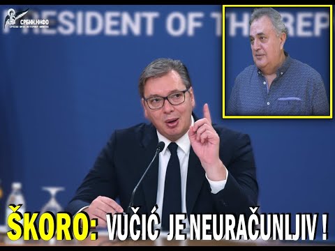 Škoro nakon sukoba Vučića i Jeremića: Sprovesti hitan psihijatrijski pregled