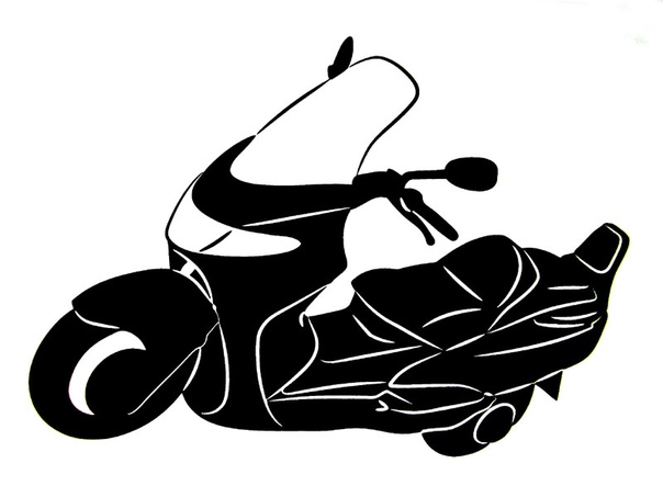 силуэт мотоцикла. наклейки на скутер abm cyclone. крутые наклейки на мопед. наклейки honda dio 27. наклейки на скутер.