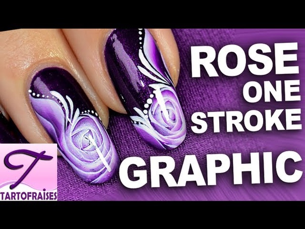 Tuto Nail art One Stroke bouton de rose : effet ongles longs + bonus mon