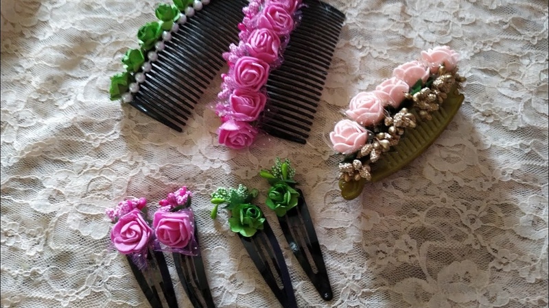 D. i y how to make hair comb clips, hair pins and hair accessories