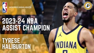 Tyrese Haliburton Wins The Season Assist Champion Award | 2023-24 NBA Award Winners