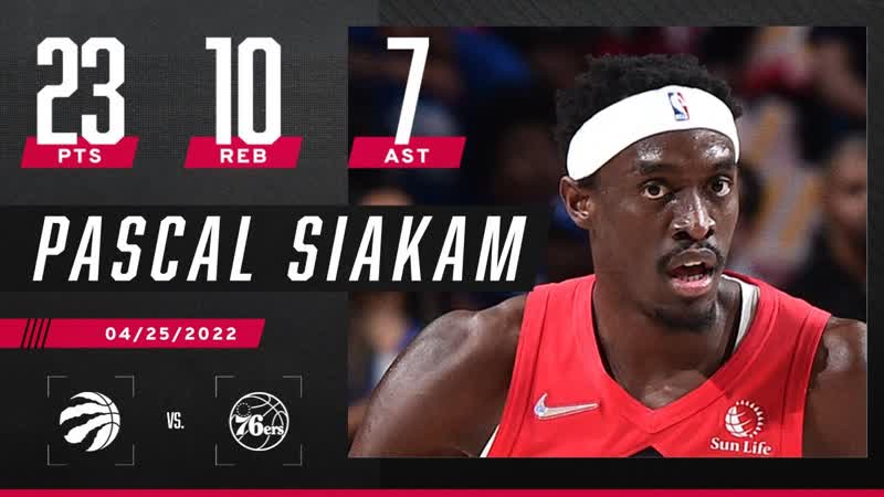Pascal Siakams 23 PT double double helps Raptors FORCE Game