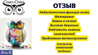 ОТЗЫВ Камни в почках Малокровие Высокое давление Отечность