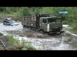 Обильные дожди размыли республиканскую автодорогу «Яна»