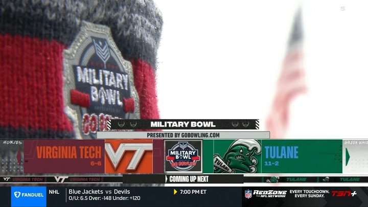 NCAA 2023, Military Bowl, Virginia Tech Hokies vs Tulane Green