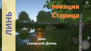 Русская рыбалка 4 - река Северский Донец - Линь в ряске