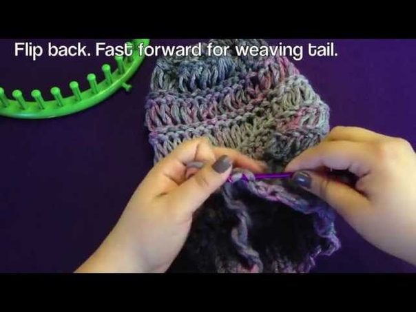 Loom Along Spring Breeze Slouchy Hat with Closed Captions (
