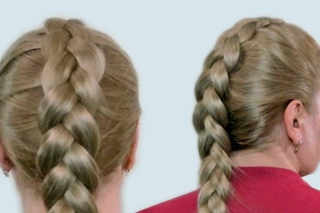 Плетение Французской Косы Наоборот на Себе (Видео-Урок). Reverse French Braid itself Tutorial