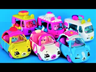 Shopkins Cutie Cars 1 Сезон Первые Машинки для Девочек  Видео для детей