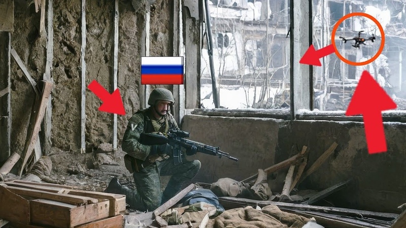 FPV Drone Strikes Two Russian Soldiers Through Open Window in