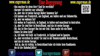 Deutsch Lernen | Dialog | Eine Begegnung