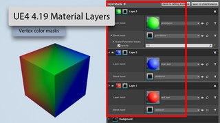 [Unreal Engine ] Experimental Material Layering Tutorial | Vertex Colors as Blends