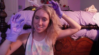 dyeing my hair and talking about trench for 20 minutes