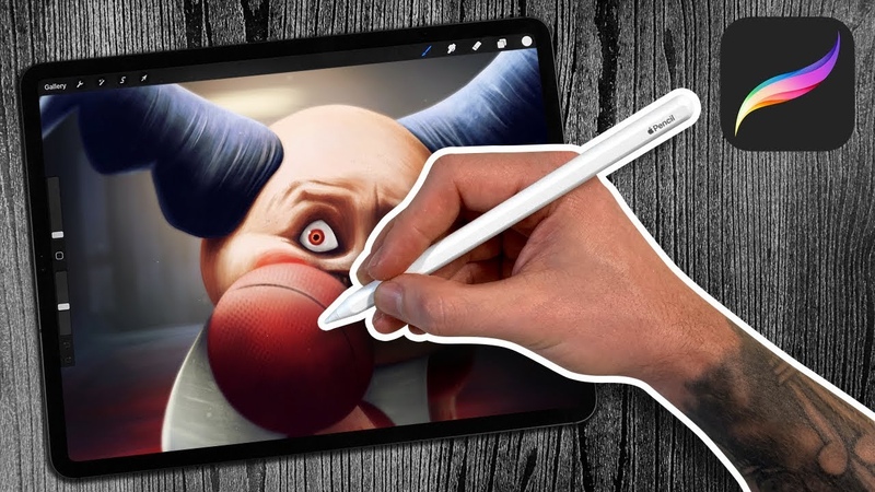 How SCARY Can I Draw MR. MIME with i Pad Pro and