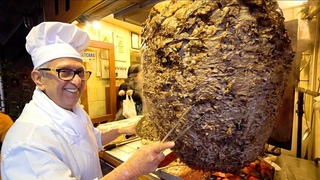 KEBAB KING of TURKEY - ISTANBUL Street Food : World’s BIGGEST Döner Kebab | TURKISH STREET FOOD 2019