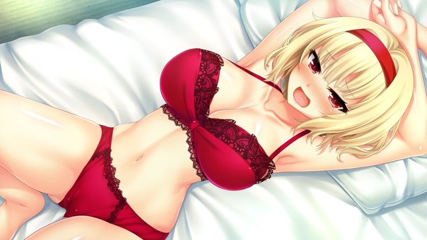 Sexy anime girls in lingerie