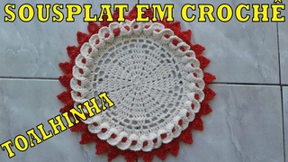 PASSO A PASSO DESSE LINDO SOUSPLAT OU TOALHINHA DE MESA EM CROCH