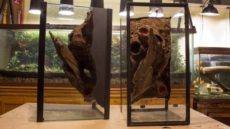 DIY Naturalistic Expanding Foam Vivarium Background ( Aquarium to Viv