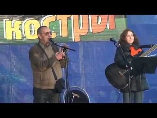 Грузинская песня“, автор Б. Окуджава. Исполняют Пётр Старцев и Татьяна Курочкина