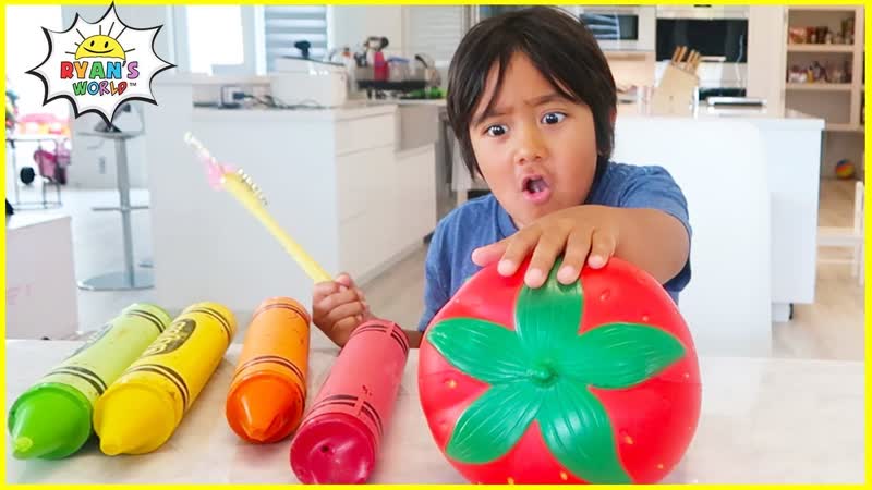 Ryan coloring Fruits Story comes to