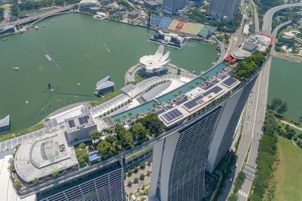 Марина Бей Сандс (Marina Bay Sands) - роскошный отель и казино...