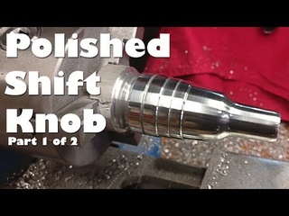 (1/2) Making a Custom Polished Billet Aluminum Shift Knob for Jeep Wrangler TJ on the mini lathe