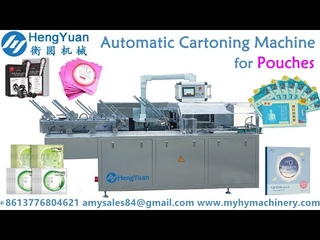 Automatic flat pouch cartoning machine