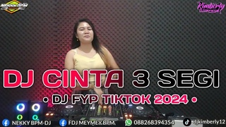 DJ CINTA TIGA SEGI  DUGEM FUNKOT PALING ENAK SEDUNIA