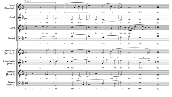 Monteverdi, Ave maris stella SV 206:12, á 8; The Monteverdi