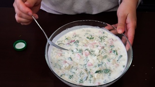 Рецепт Бомбической окрошки! Окрошка на кефире!