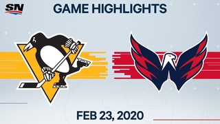 NHL Highlights | Penguins vs. Capitals – Feb. 23, 2020