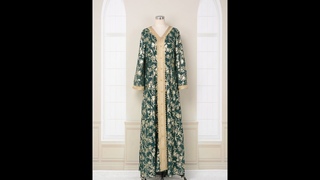 Evening Muslim Dress Gold Stamping Fashion
