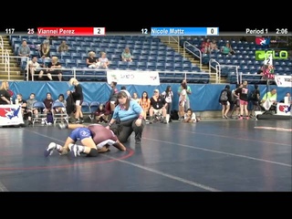 5th Place 117 - Viannei Perez (Washington) vs. Nicole Mattz (California #2)