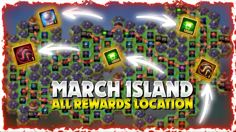 March Island 2024 all rewards location in hero