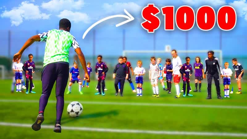 I Challenged KID Footballers To a CRAZY Football