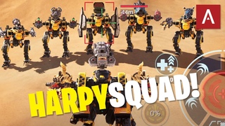 HARPY SQUAD with Clan VX War Robots Live Stream Gameplay WR