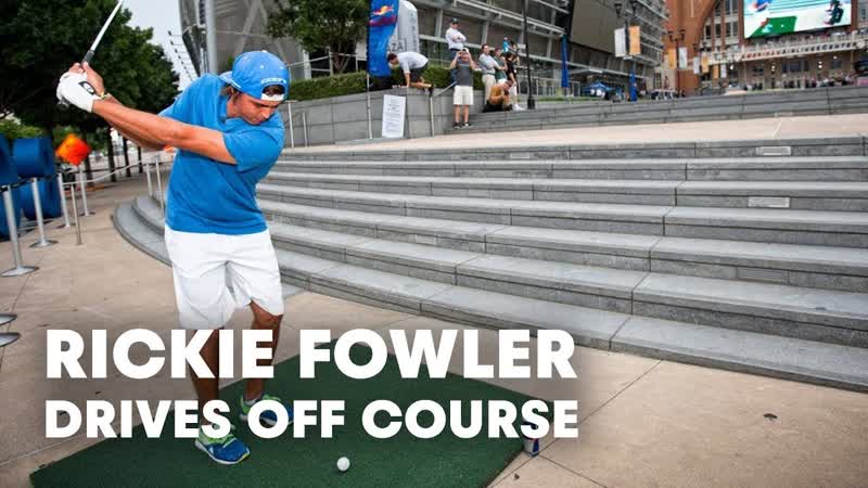 PGA TOUR Star Rickie Fowler Drives Off Course In