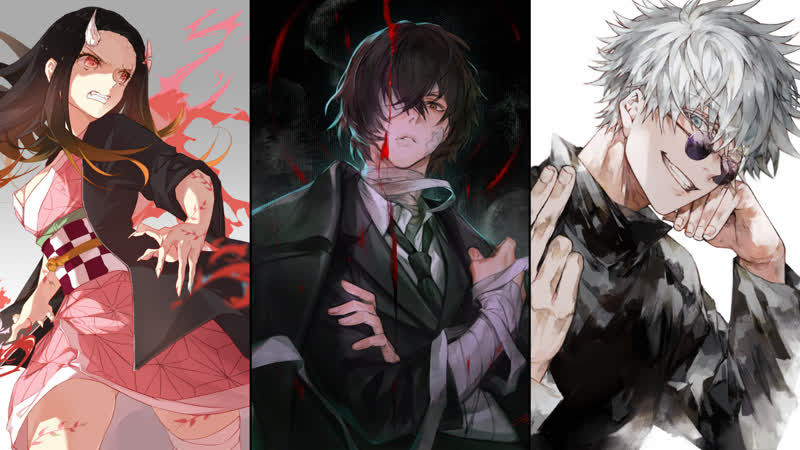 Demon Slayer x Bungou Stray Dogs x Jujutsu Kaisen AMV La gloire à mes