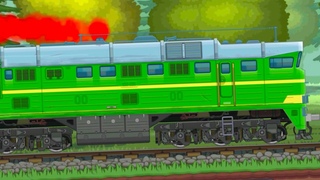 Тепловоз 2ТЭ116 Train Simulator 2D #9 Советский Поезд на Машинки Кида