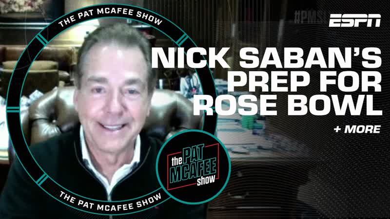 Nick Saban discusses the Alabama vs. Michigan Rose Bowl matchup more , The Pat Mc Afee