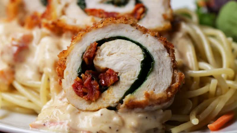 Creamy Tuscan Chicken Rolls